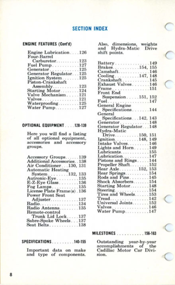 1957 Cadillac Salesmans Data Book Page 77